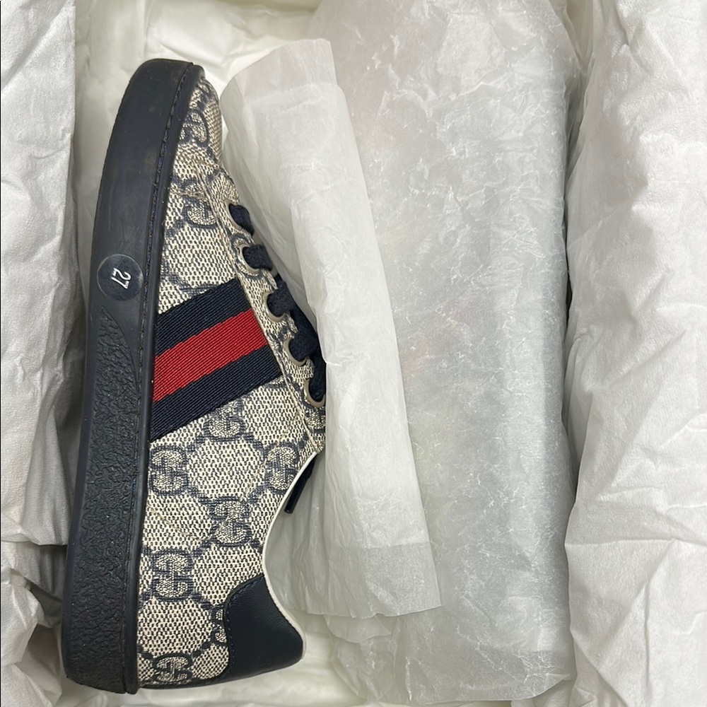Gucci Kid’s Beige and blue Sneakers